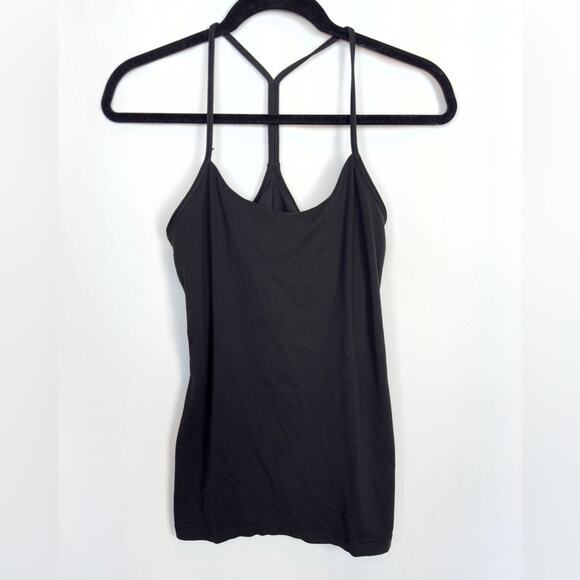 Lululemon Racer Back Top Black Athletic Workout Gym Size 8 - Picture 1 of 5